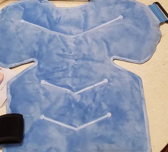 Customer photo review of Shoulder Ice Pack Support Brace