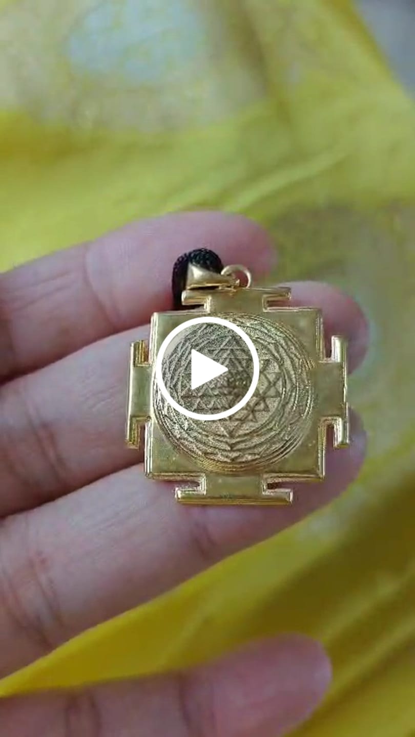 Customer video review of Sri Yantra Gold Plated Pendant