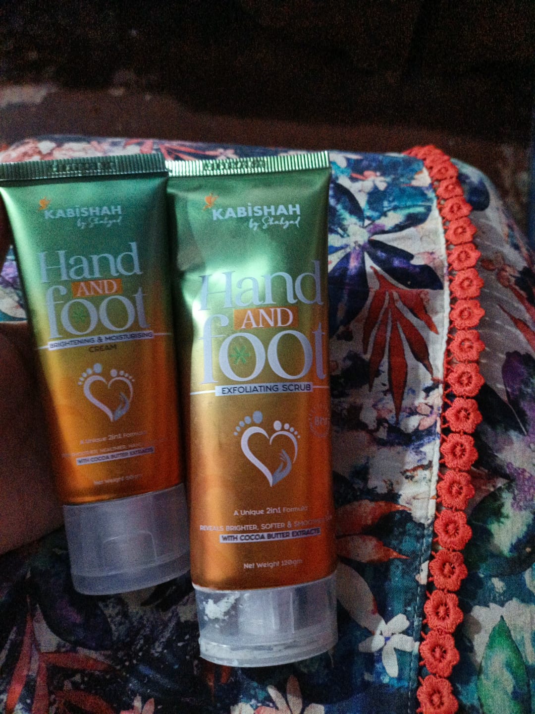 Customer photo review of Hand & Foot Brightening Bundle