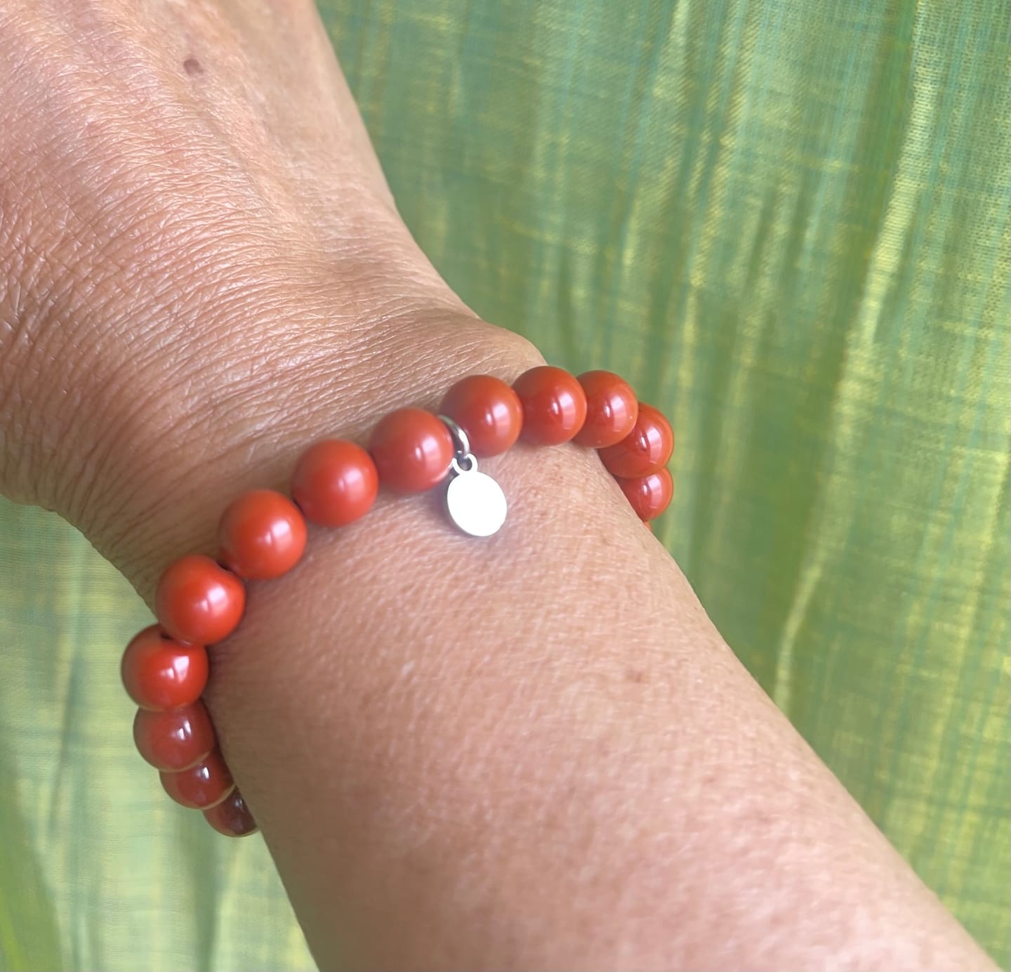 Customer photo review of Red Jasper Bracelet