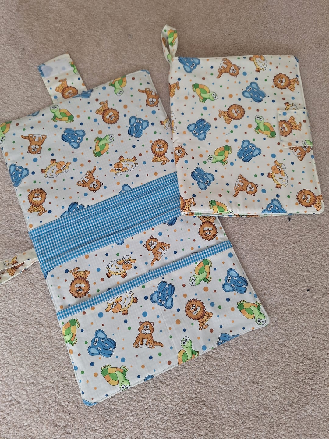 Customer photo review of Jungle Friends Rose & Hubble Cotton Poplin Fabric