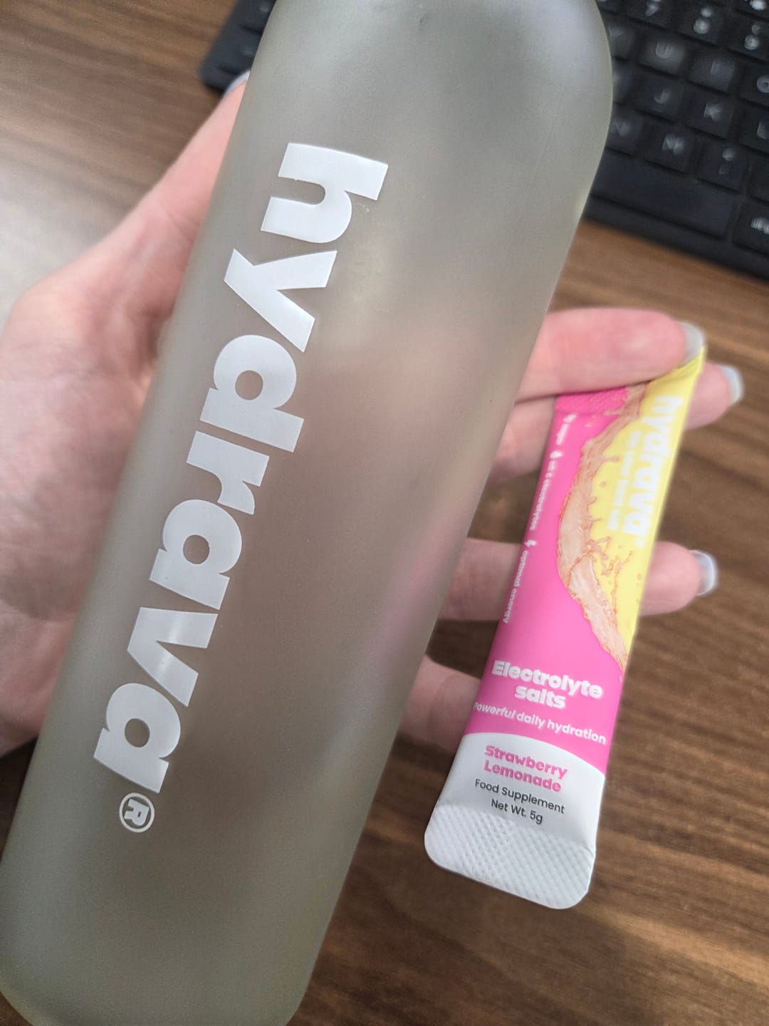 Customer photo review of hydrava electrolyte salts