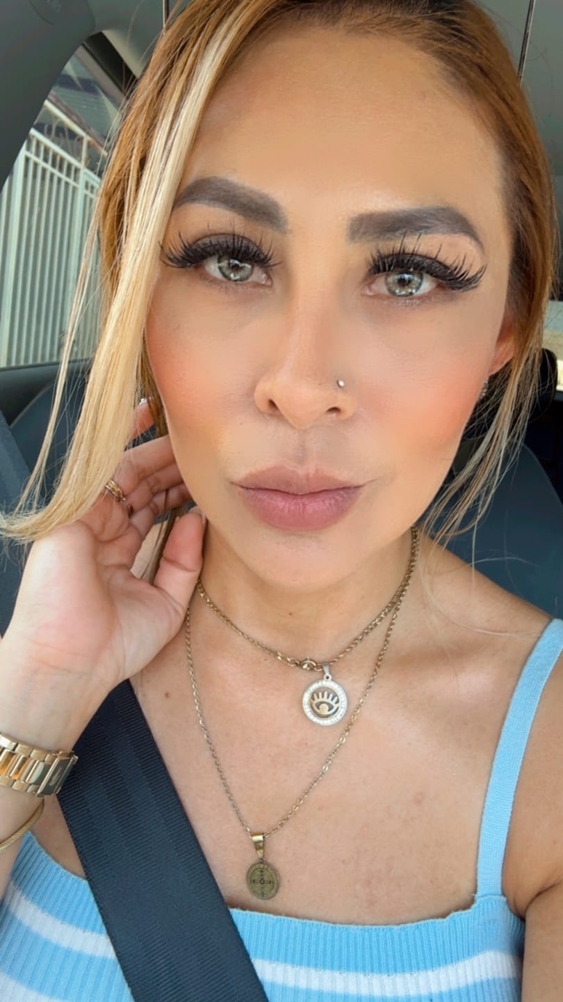 Customer photo review of Vela Grey Prescription Colored Contact Lenses
