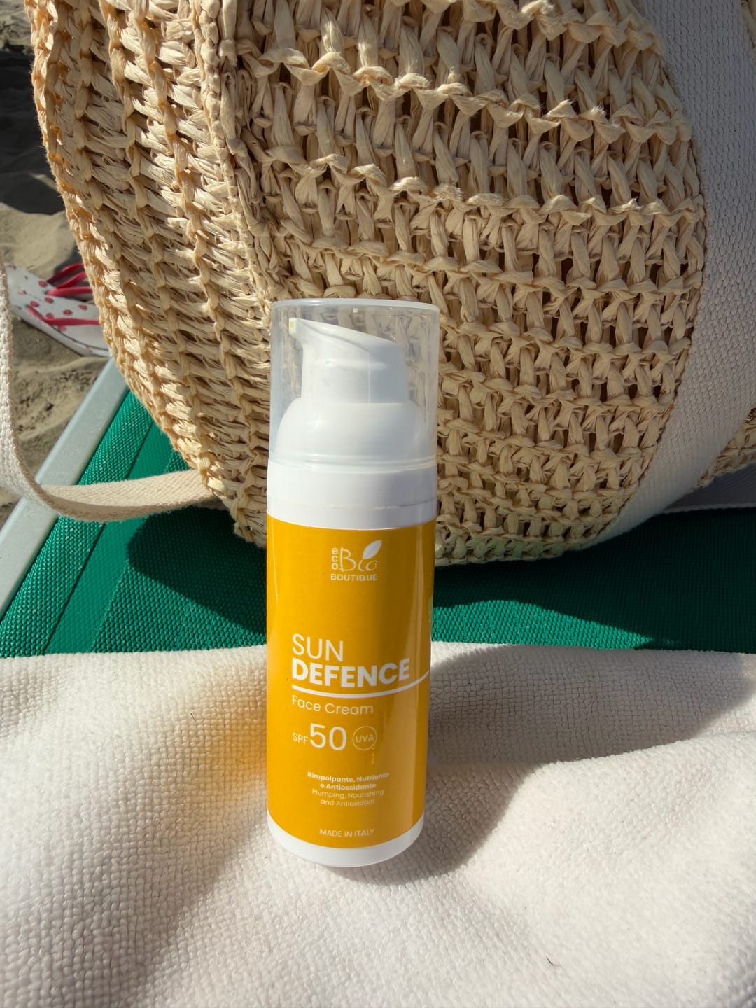 Customer photo review of Sunscreen Face Cream SPF50 - Sun Defence