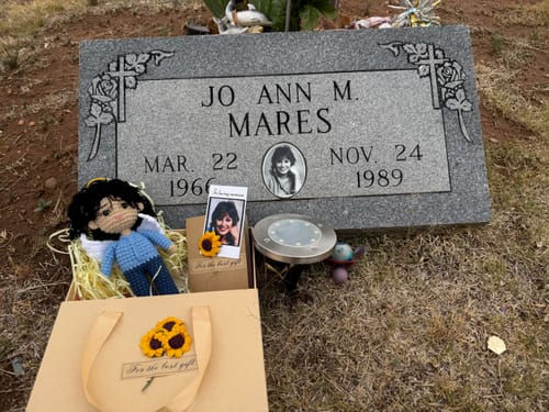 Customer photo review of Dolly® Personalized Crochet Doll with Photo Card