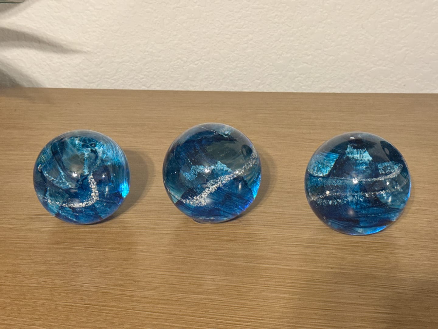 Customer photo review of Serenity Orb with Cremation Ashes