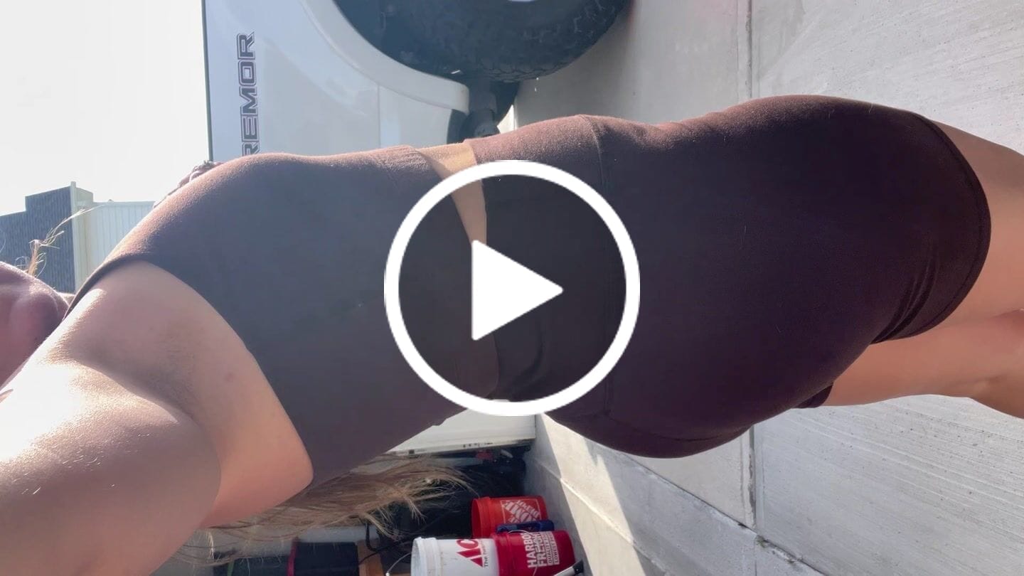 Customer video review of PureFlex Organic Cotton High Waist Shorts