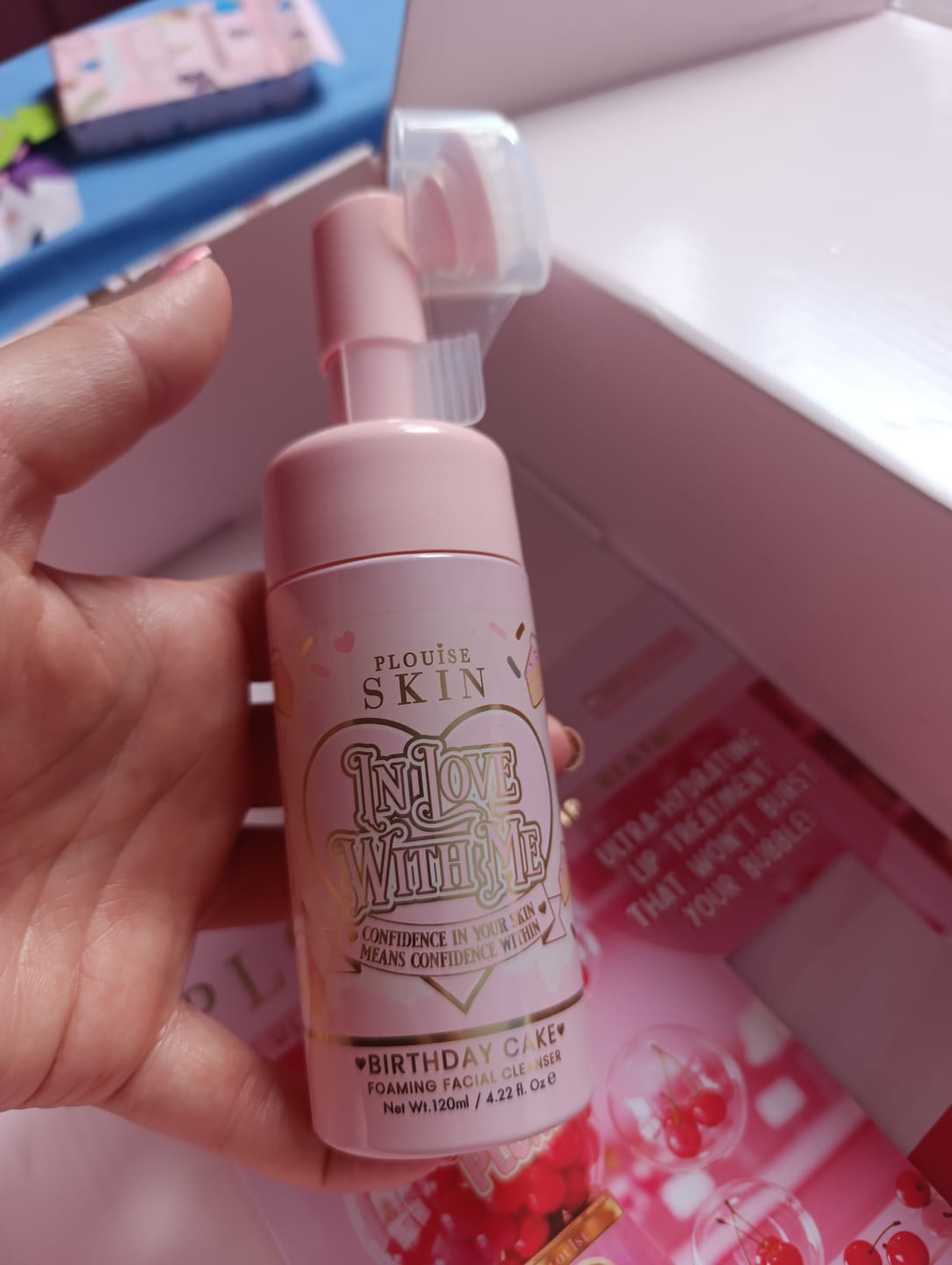 Customer photo review of Foam & Glow Cleanser Trio