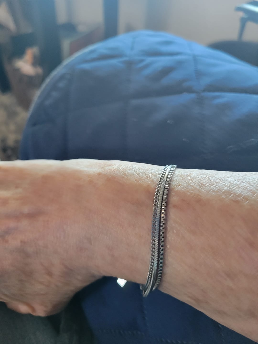 Customer photo review of Minimal Bracelet Stack