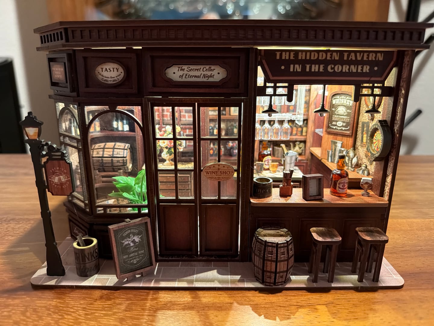Customer photo review of Corner Tavern DIY Miniature House Kit
