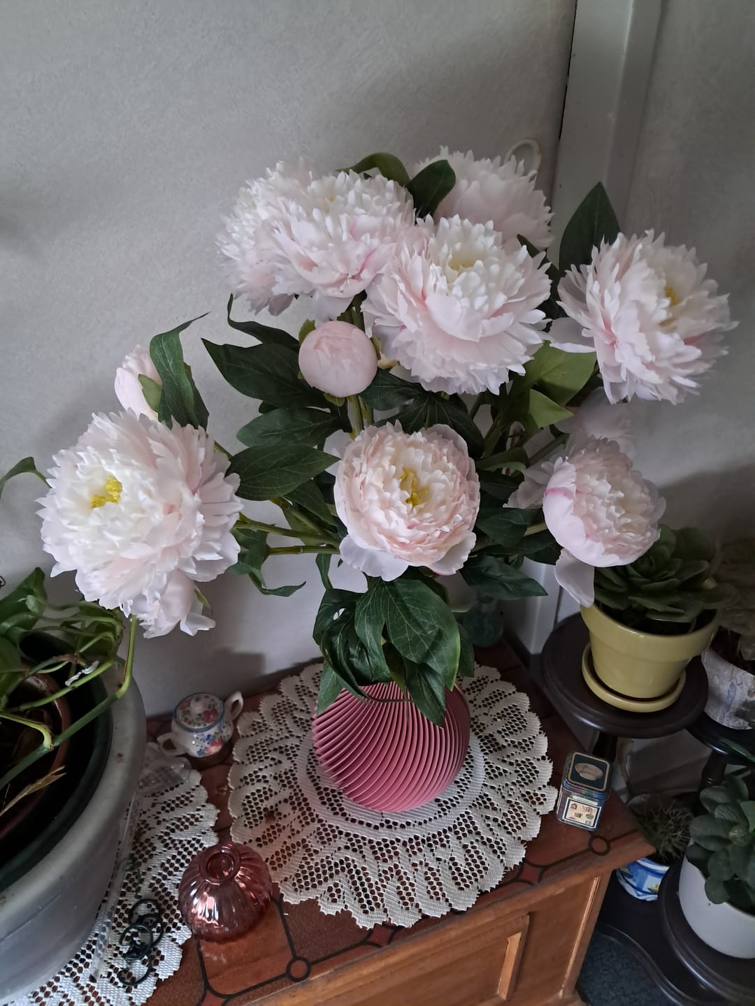 Customer photo review of Pivoines - Mélange (6 tiges / 18 têtes de fleurs)
