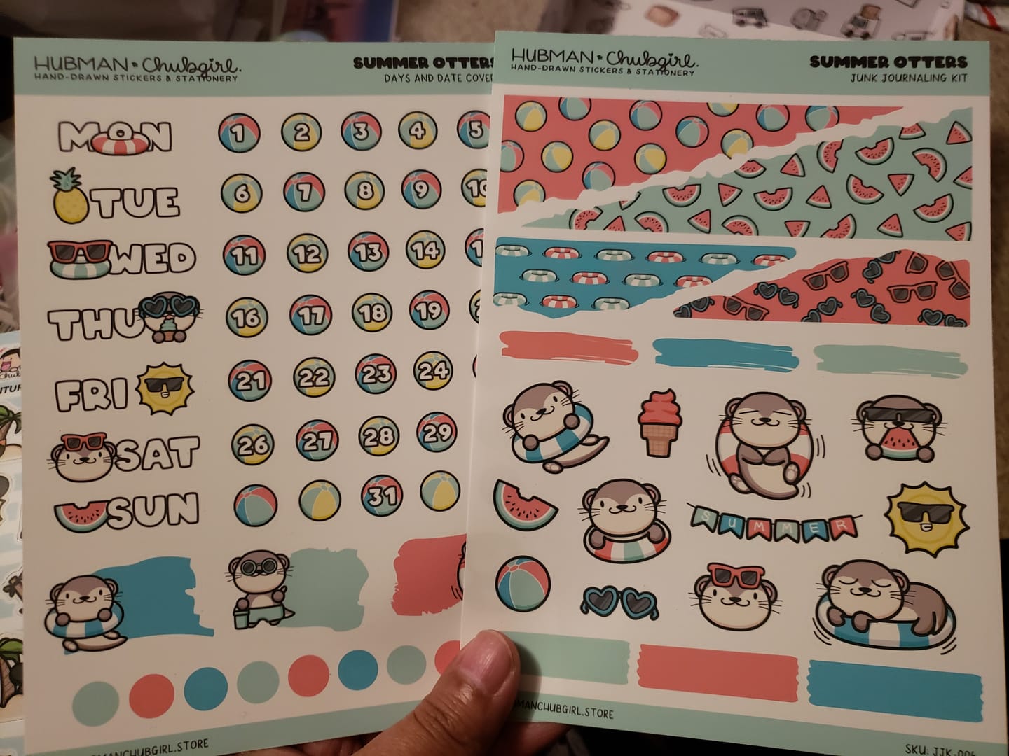Customer photo review of Summer Otters Junk Journaling Kit