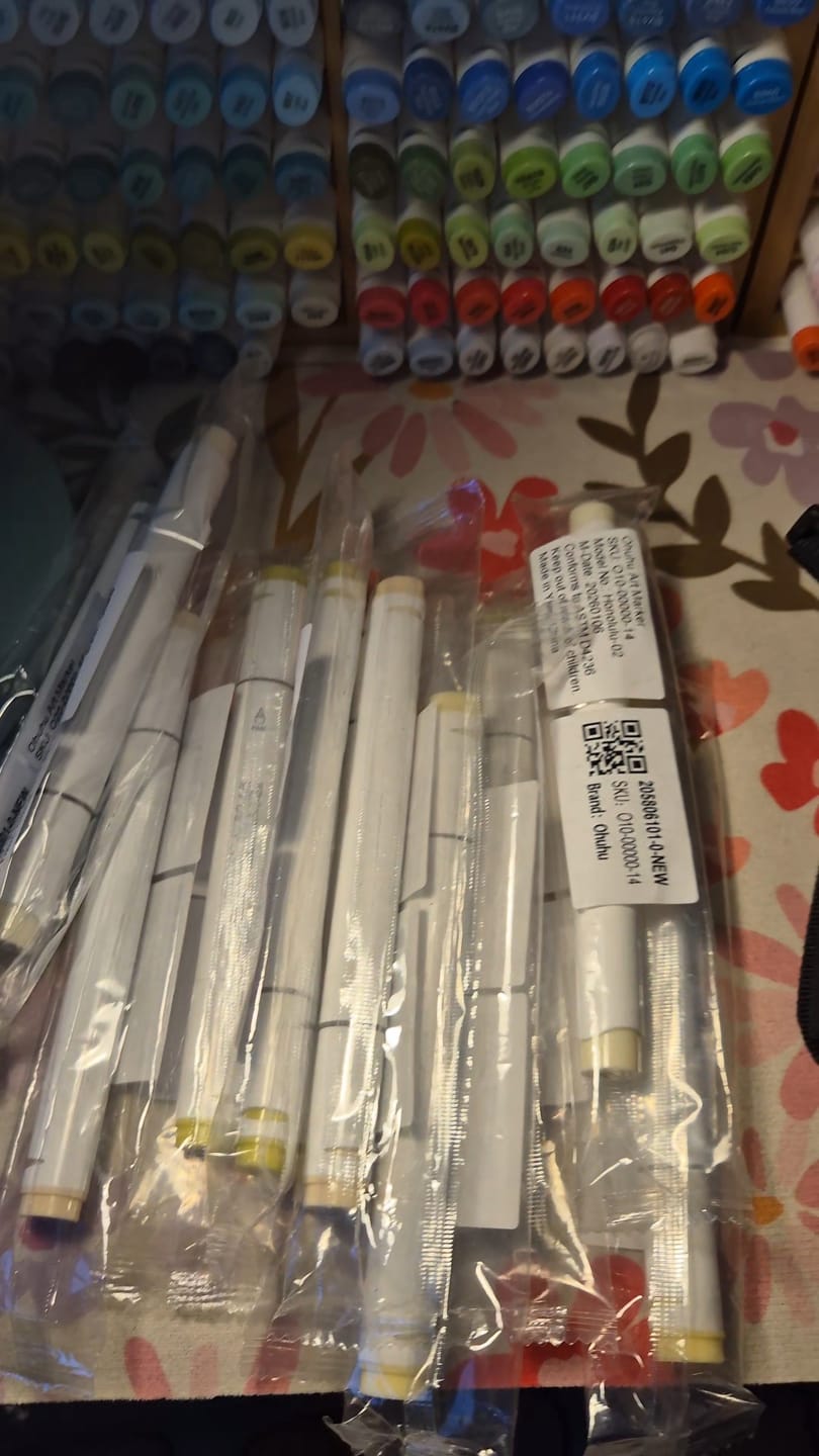 Customer photo review of Ohuhu Oahu E293 / Y57 Individual Marker, Fine & Chisel