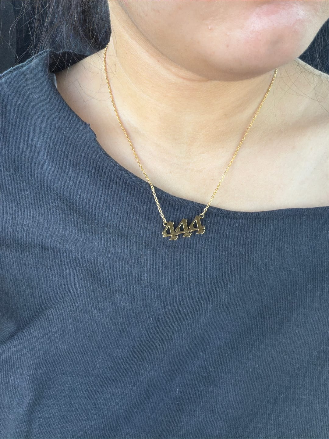Customer photo review of Angel Number Necklace