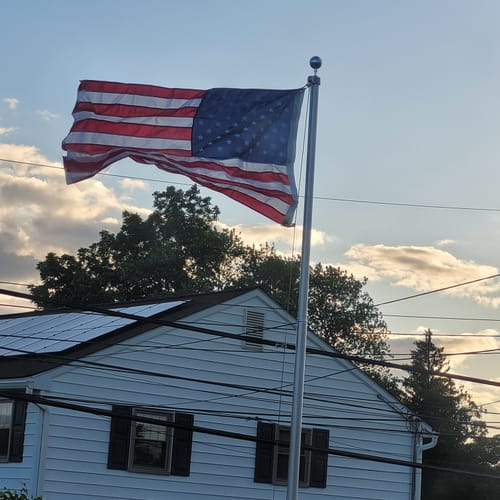 Customer photo review of 3' x 5' American Flag