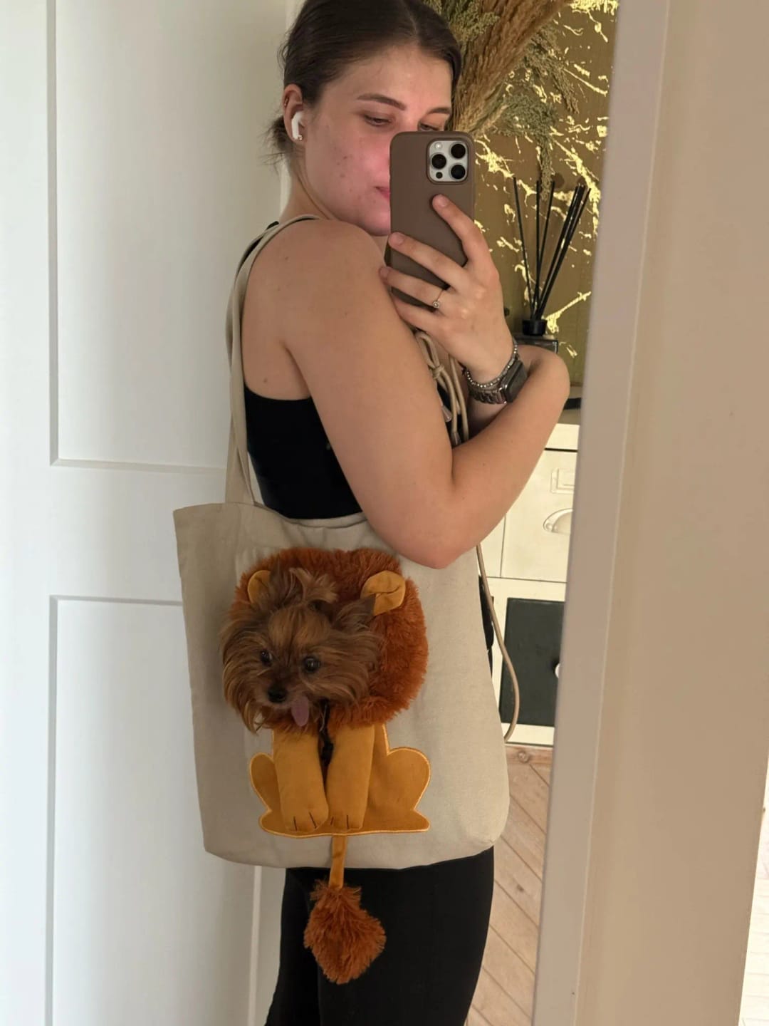 Customer photo review of Kawaii Pet Tote  Carrier