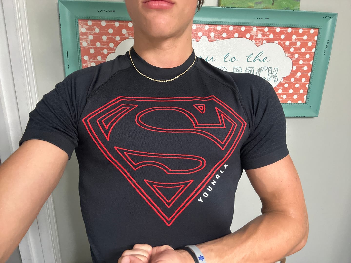 Customer photo review of 4117 - Superman Compression Tees