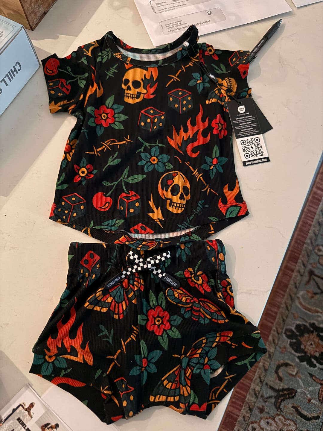 Customer photo review of Bummie Two Piece Set in Inkworks