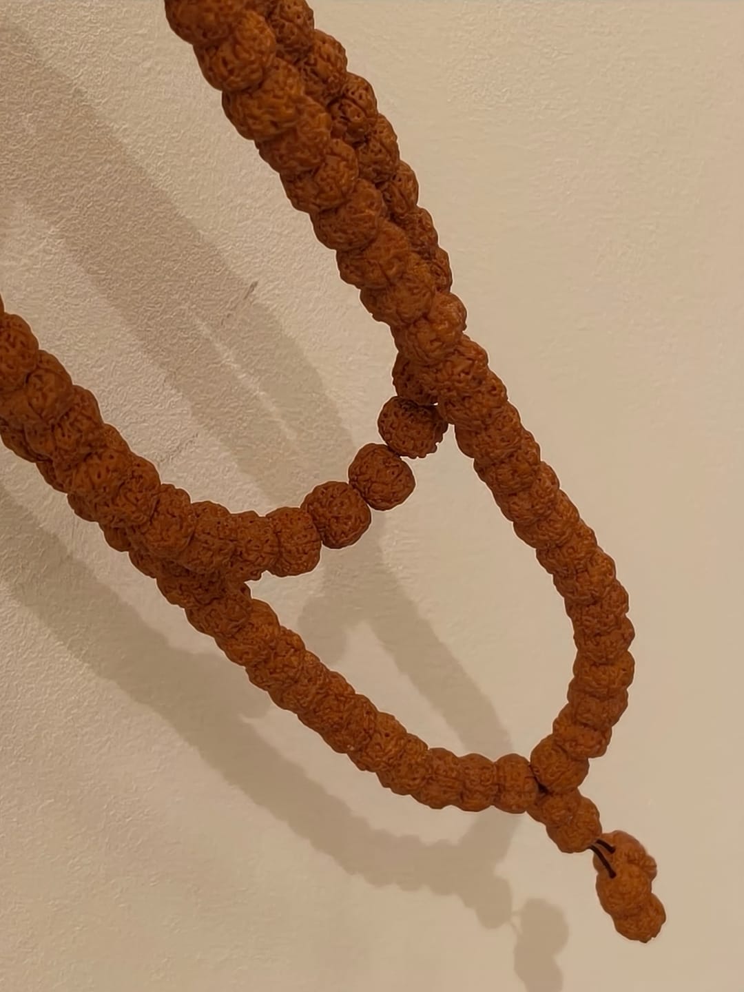 Customer photo review of Natural Rudraksha Textured Beaded 99 Beads Tasbih
