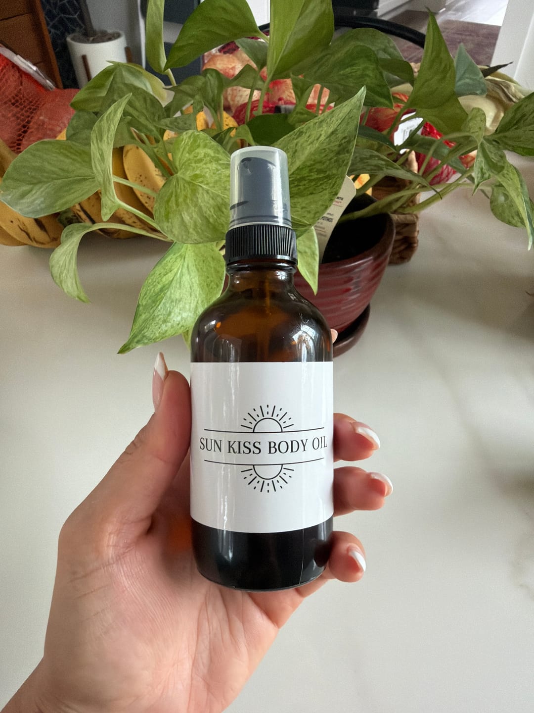 Customer photo review of Sun Kiss Body Oil