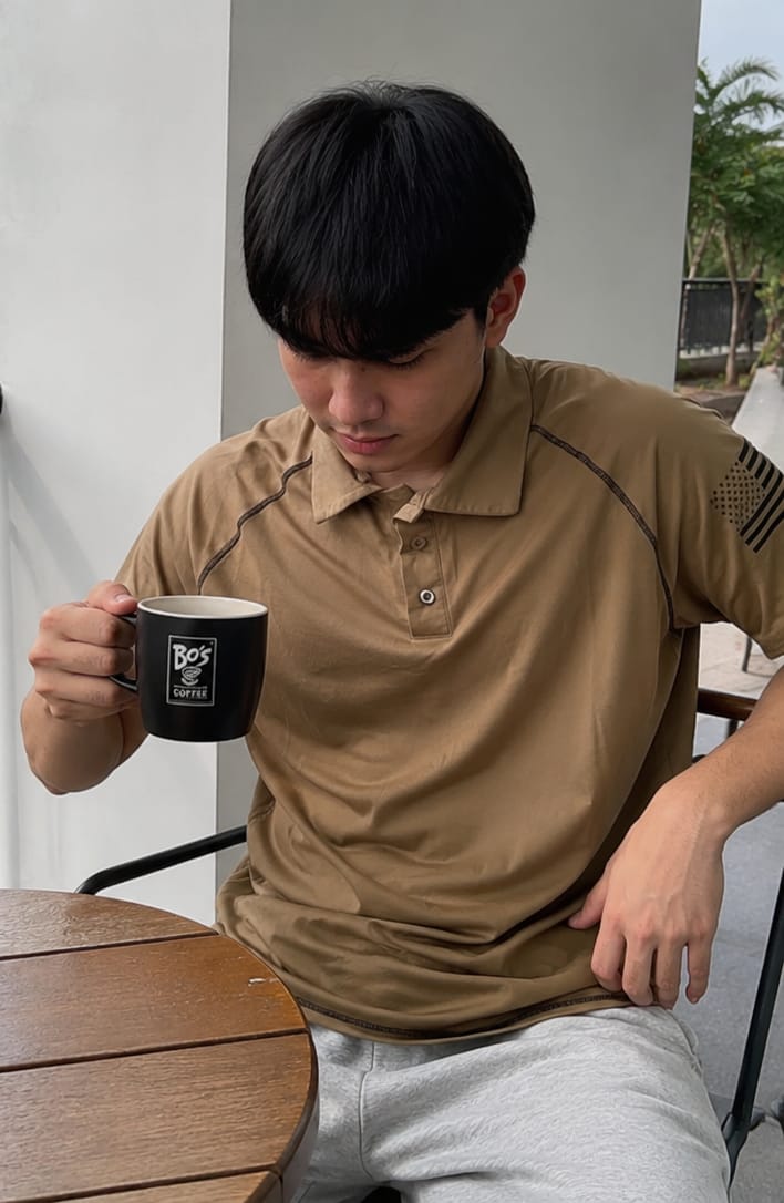 Customer photo review of Sneldrogend outdoor poloshirt voor heren – TrailCore Polo