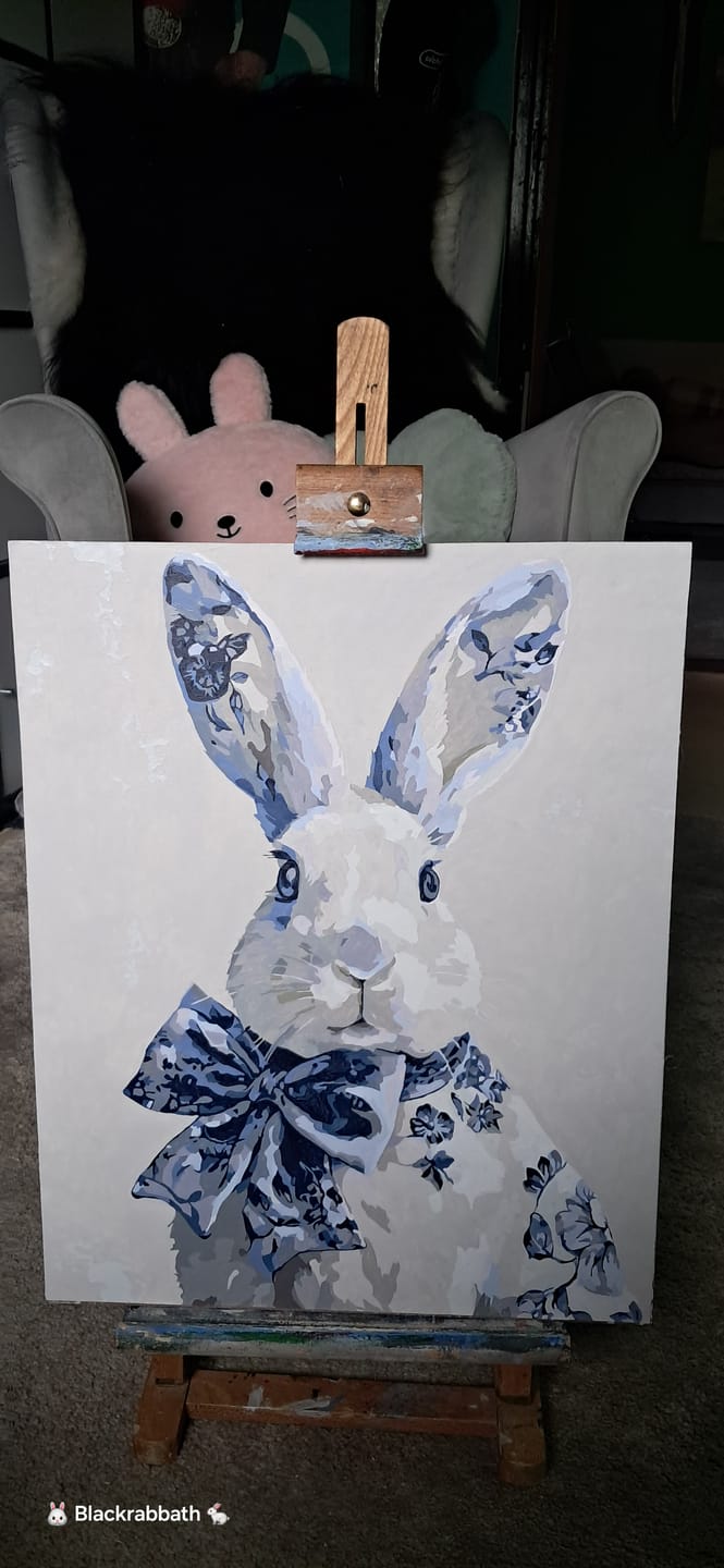 Customer photo review of Delfts blauw konijn