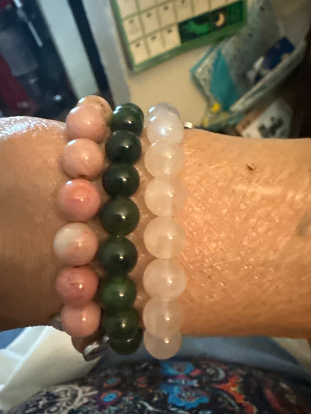 Customer photo review of Rhodonite Bracelet