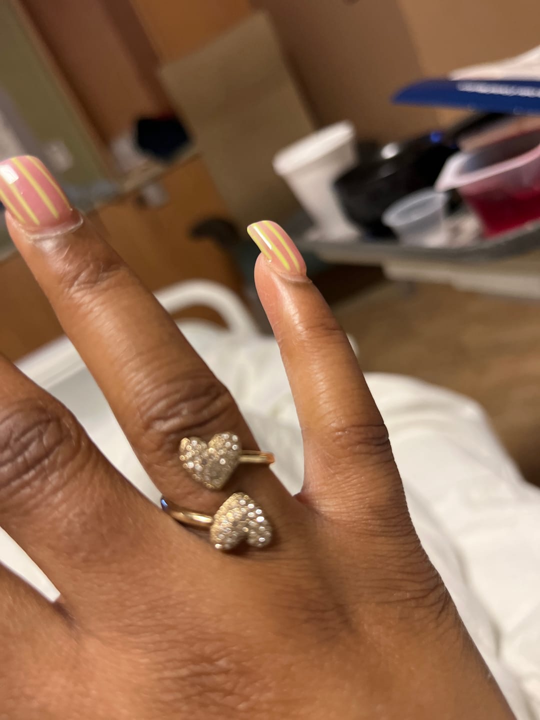 Customer photo review of Iced Cuban Link Ring