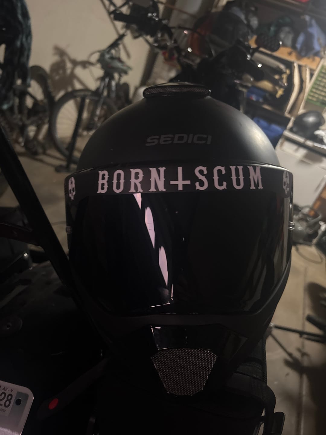 Customer photo review of INVERTED LOGO HELMET VISOR