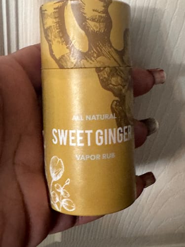 Customer photo review of Sweet Ginger Vapor Rub Stick