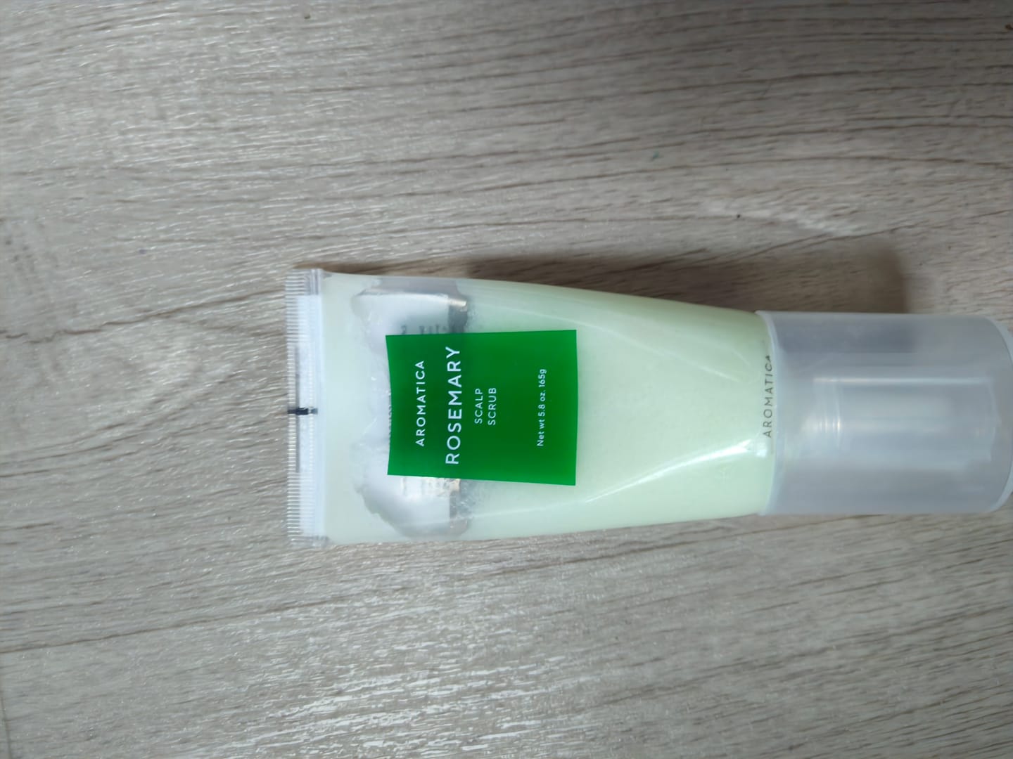 Customer photo review of Skrubis galvas ādai ar rozmarīnu AROMATICA Rosemary Scalp Scrub