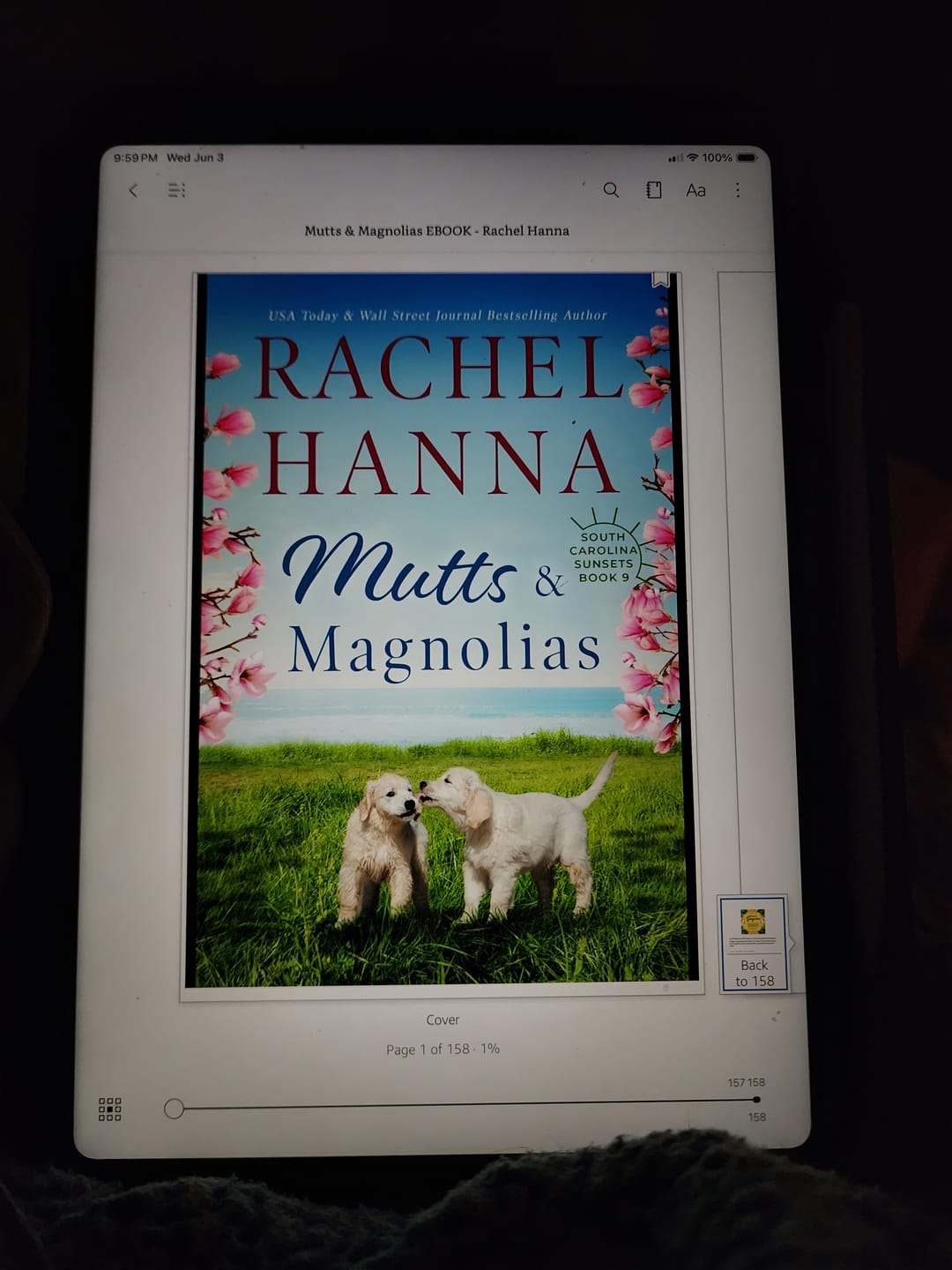 Customer photo review of Mutts & Magnolias - South Carolina Sunsets Book 9 (Ebook)