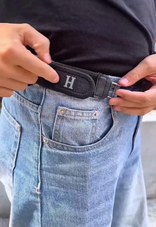 Customer photo review of BeltBro Pro – Ultra Comfort Buckle-Free Elastic Belt (2-Pack)