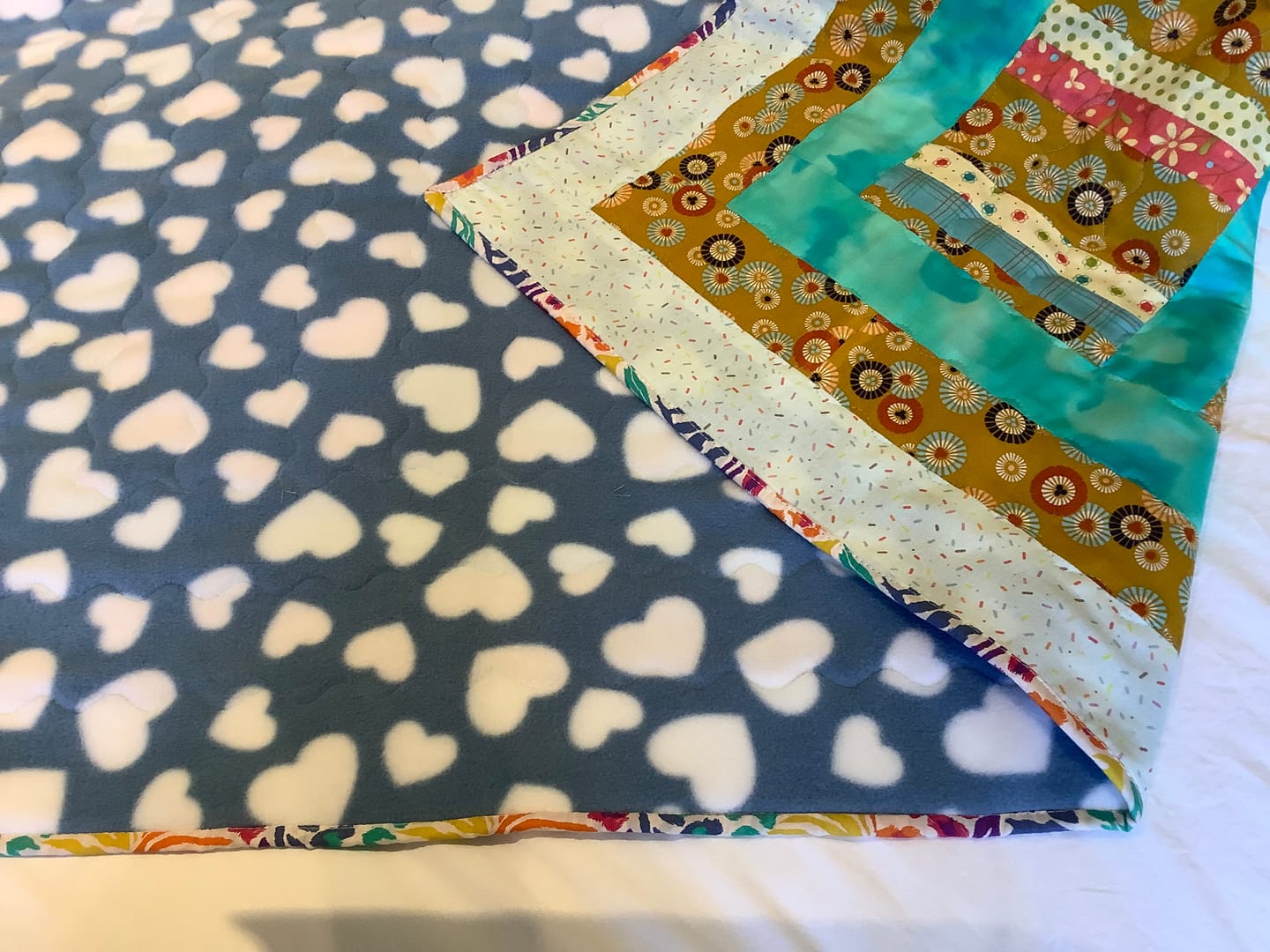 Customer photo review of All Over Hearts Anti Pill Polar Fleece Fabric