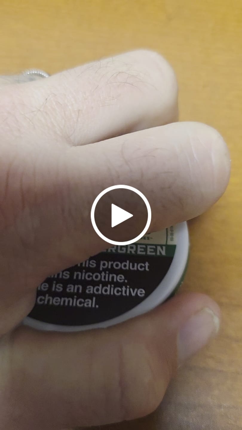 Customer video review of Mountain Wintergreen Nicotine Pouches