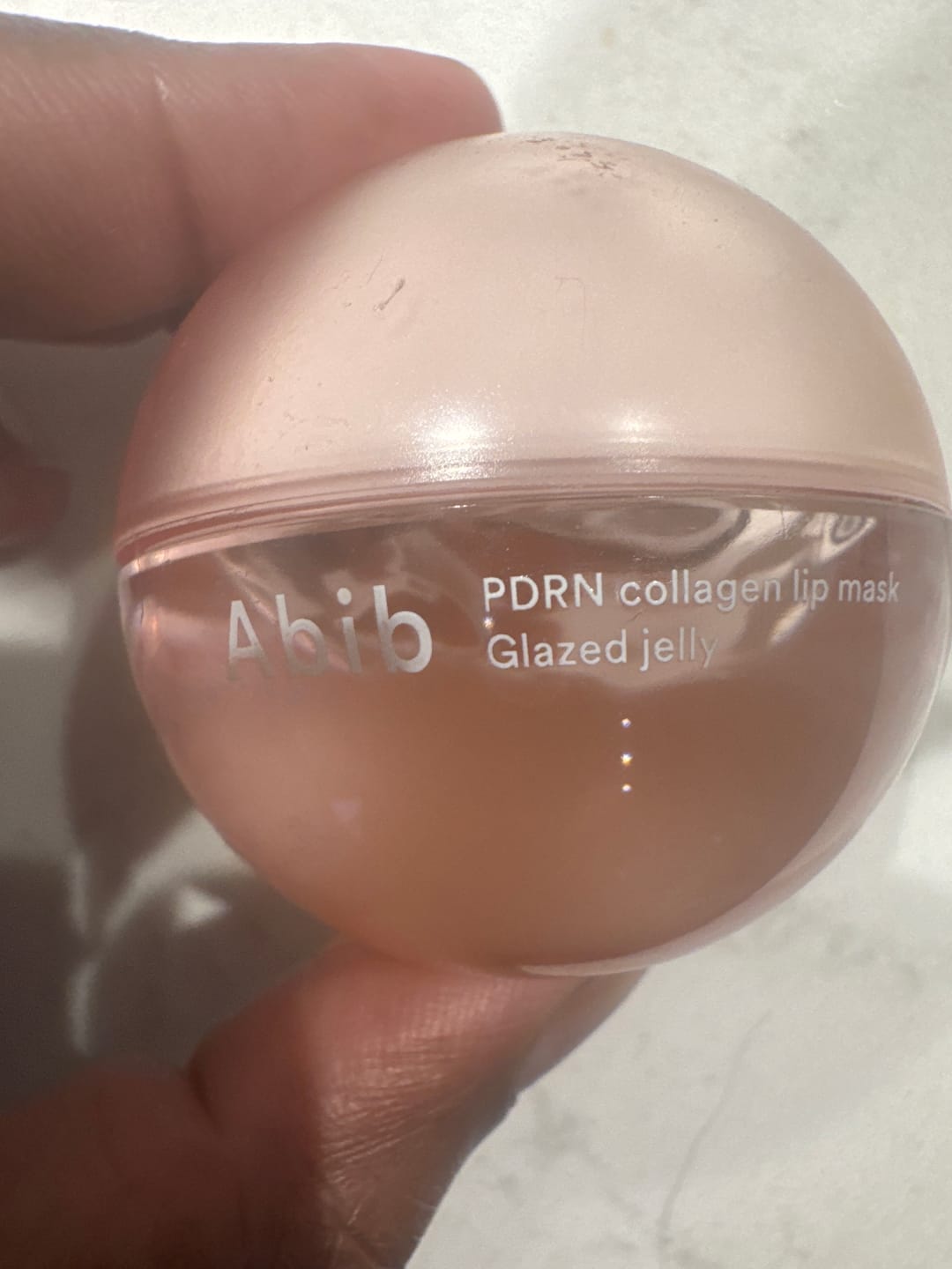 Customer photo review of PDRN Vegan Collagen lip mask Glazed jelly