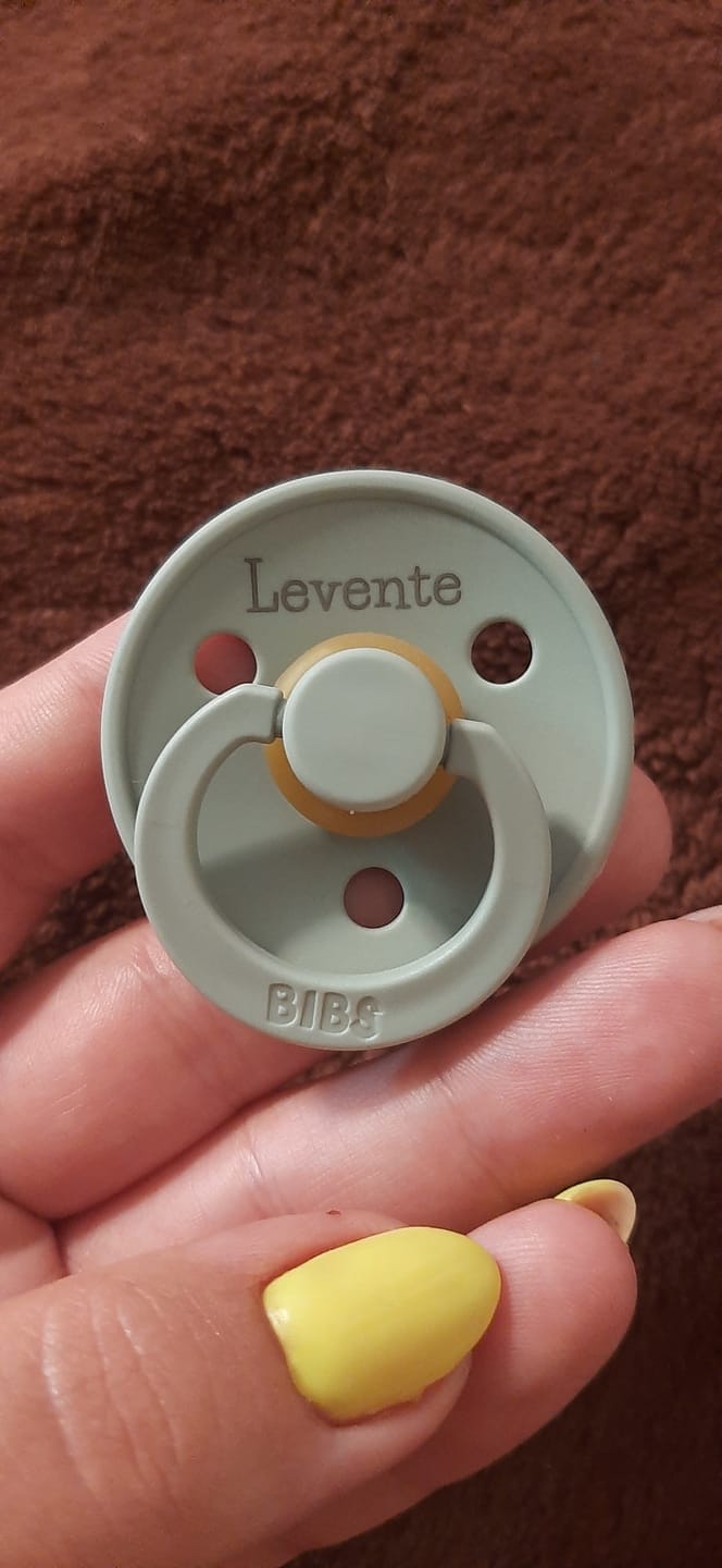 Customer photo review of Névre szóló BIBS Colour cumi - zsálya