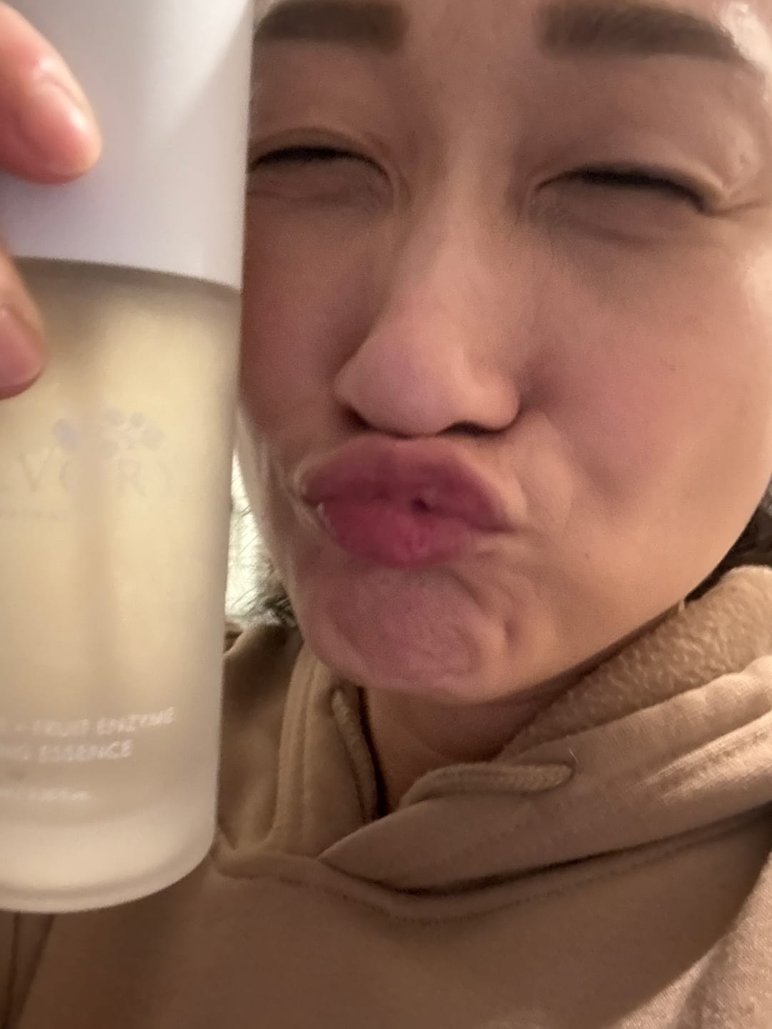 Customer photo review of SILK PEPTIDE + FRUIT ENZYME REFINING ESSENCE