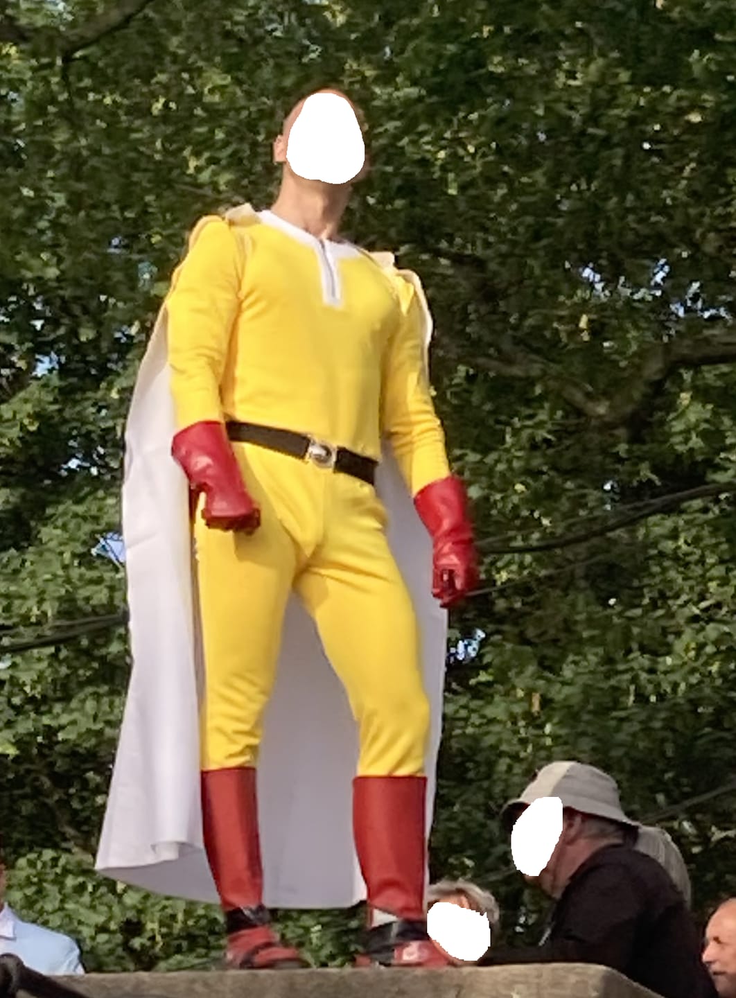 Customer photo review of Wanpanman Saitama Jumpsuits Cosplay Kostüm NEU