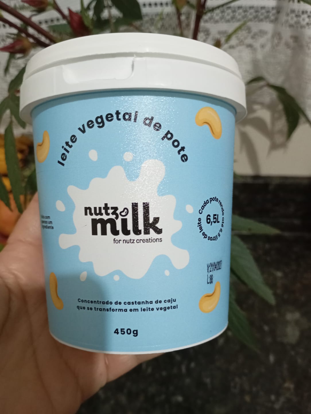 Customer photo review of Kit 2 Unidades: Leite Vegetal NutzMilk  13L - Concentrado de Castanha de Caju + 12 sachês (grátis)
