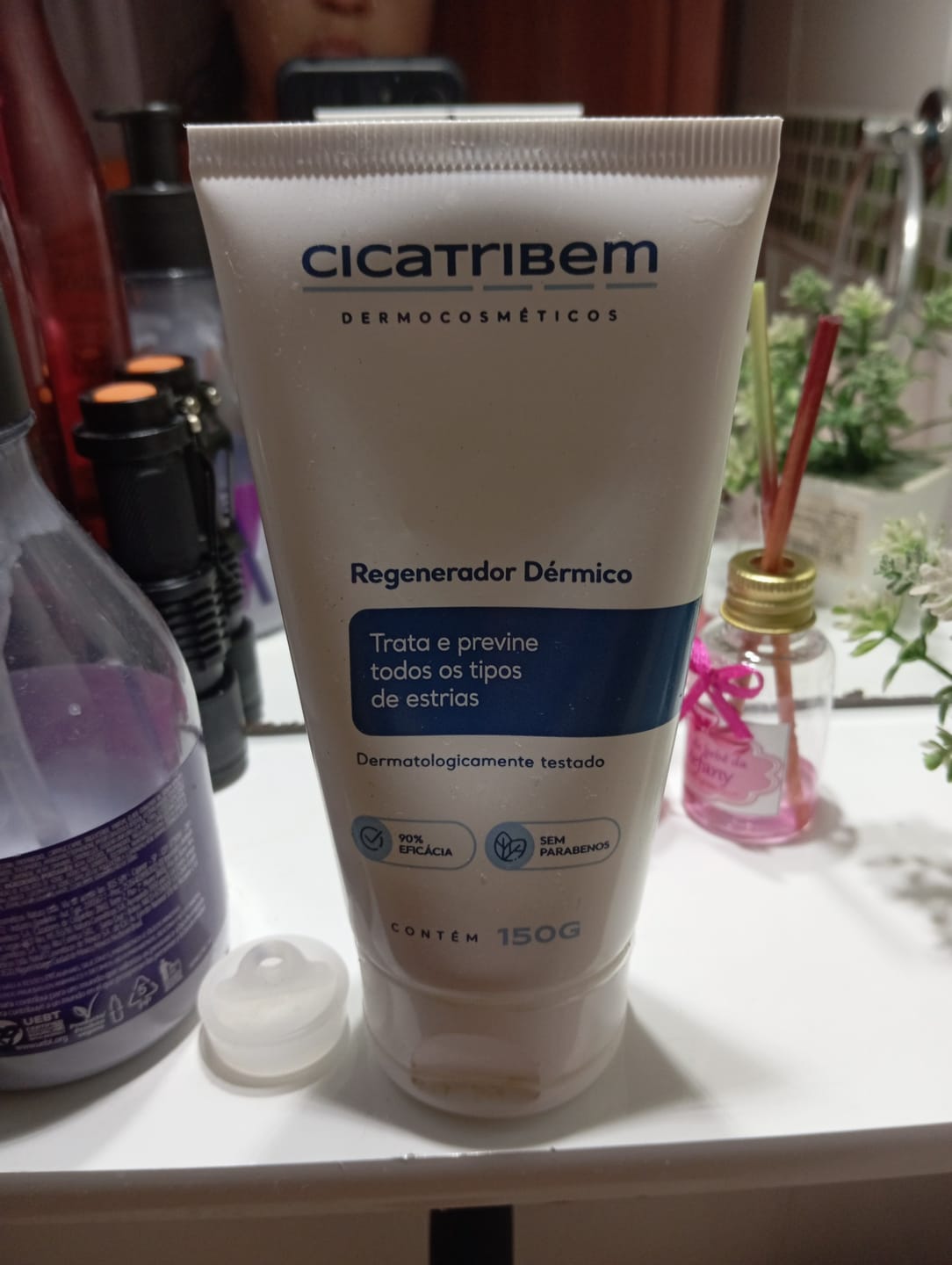 Customer photo review of Creme Antiestrias Regenerador Dérmico