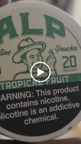 Customer photo review of Tropical Fruit Nicotine Pouches
