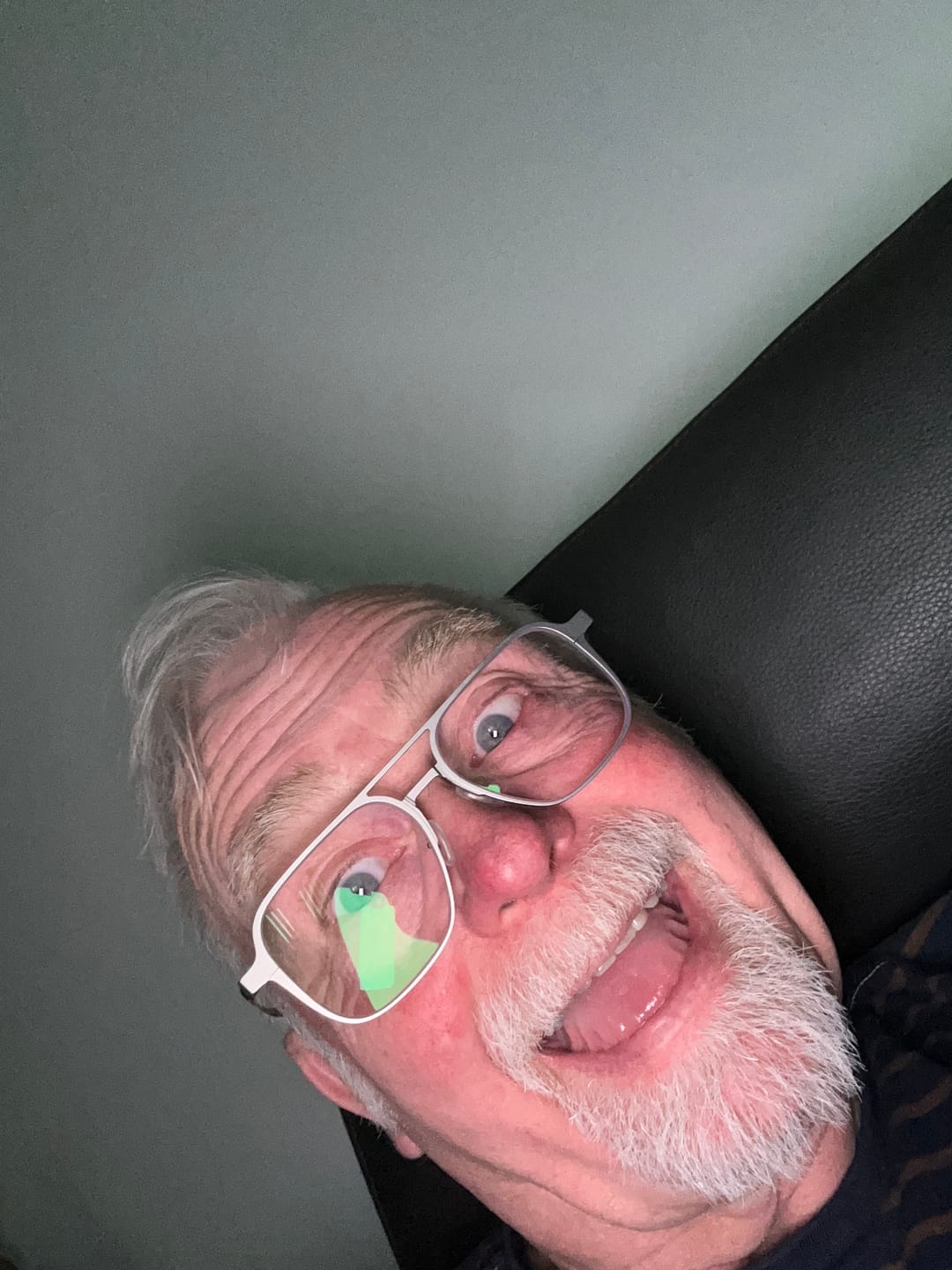 Customer photo review of Arnold | Titanium Magnetic Clip-on Eyeglasses Sunglasses | ZanyLen Best Sellers