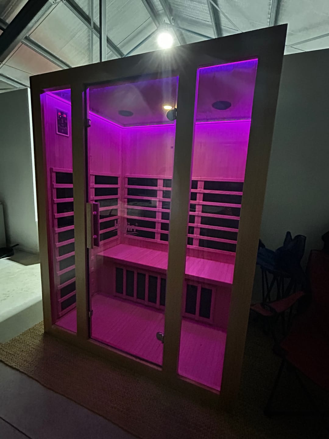 Customer photo review of Kylin Low EMF Carbon Infrared Sauna Room 3 Person QD-D3