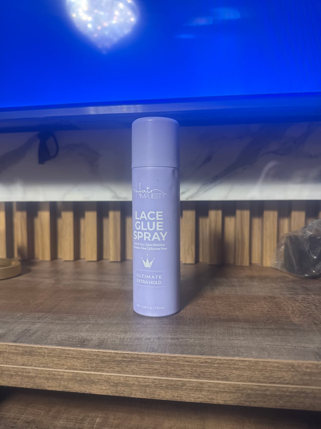 Customer photo review of Majestic Hold Ultimate Extra Hold Lace Glue Spray