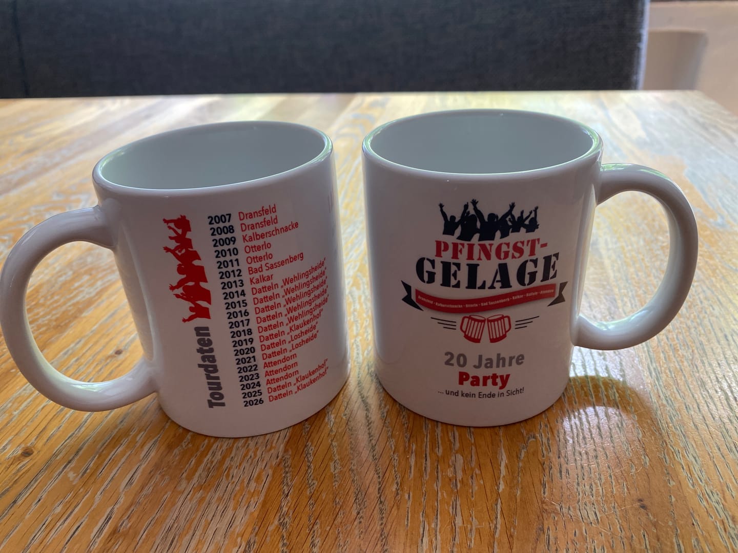 Customer photo review of Keramik Tasse Weiß 330ml mit Werbeaufdruck