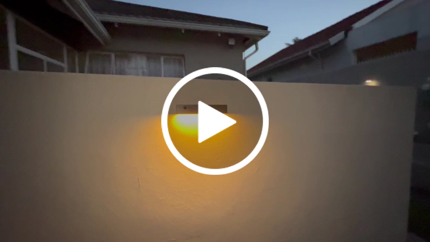 Customer video review of Solar Wall Light with Motion Sensor