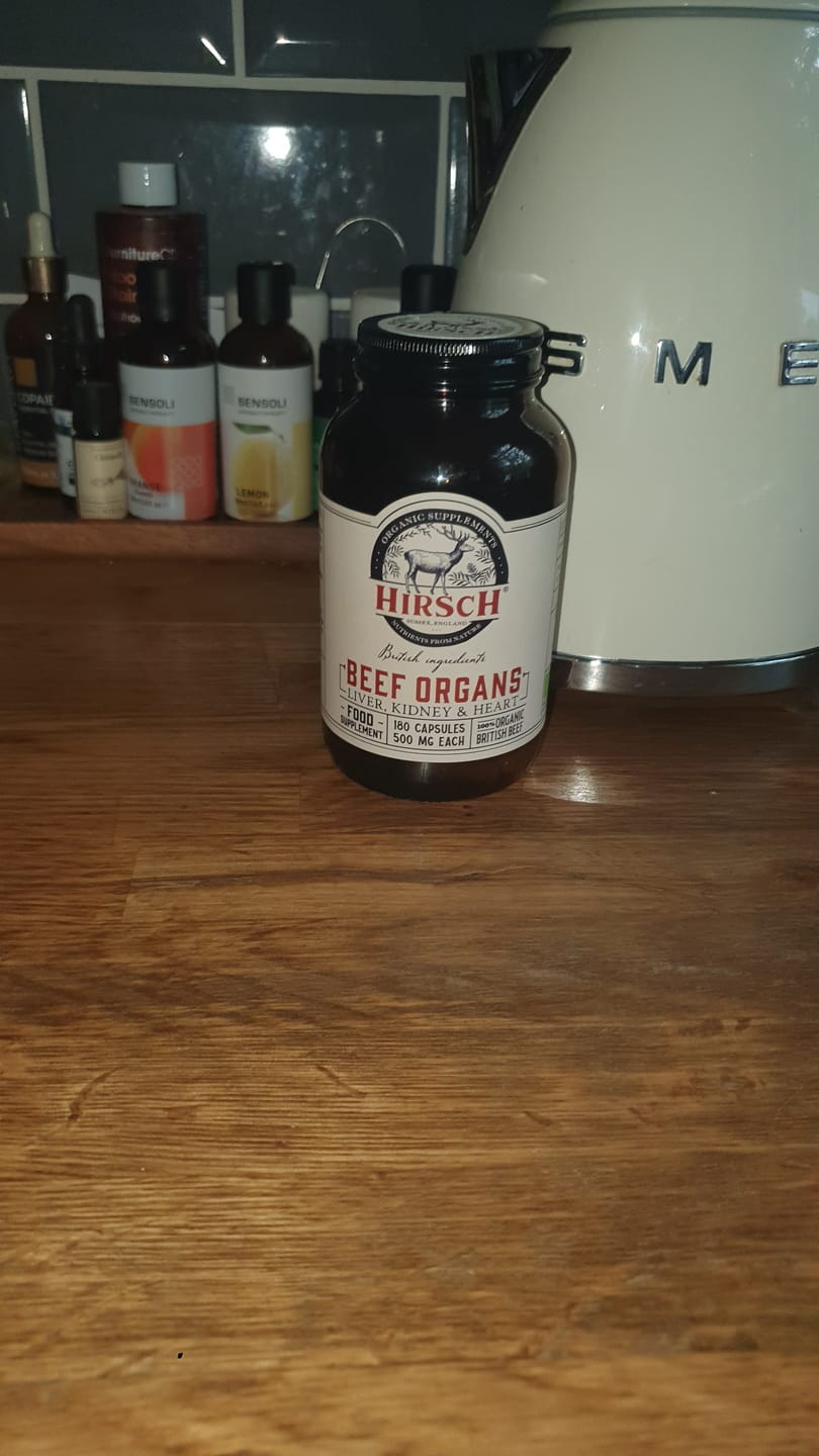 Customer photo review of Hirsch PrimeOrgan Organic Grass Fed Beef Organs Supplement (Liver, Kidney & Heart)