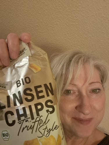 Kundenbewertung mit Foto zu Bio Linsen Chips Trüffel-Style