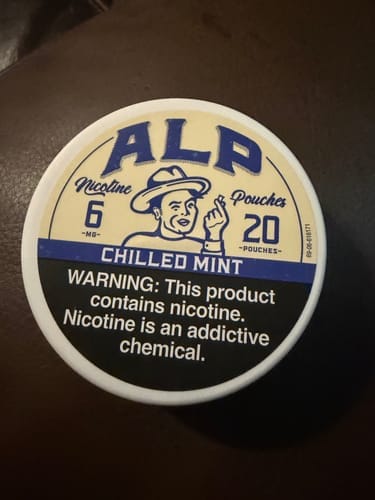 Customer photo review of Chilled Mint Nicotine Pouches